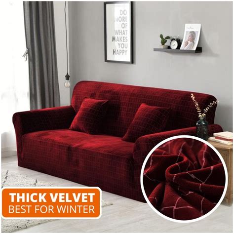 velvet couch cover